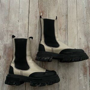 Ganni tall Chelsea boots
